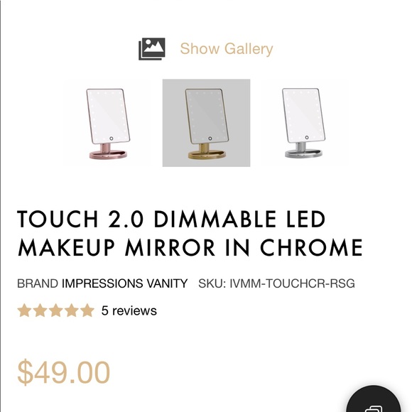 Impressions Touch 2.0 Touch-Screen Dimmable Mirror - Picture 4 of 5
